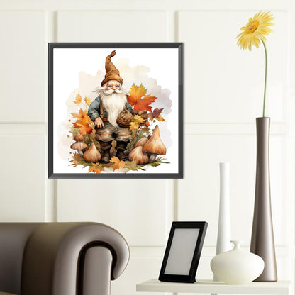 Autumn Mushroom Goblin - Full Round Drill Diamond Painting 40*40CM