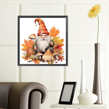 Autumn Mushroom Goblin - Full Round Drill Diamond Painting 40*40CM