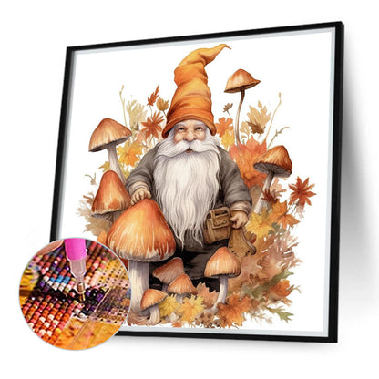 Autumn Mushroom Goblin - Full Round Drill Diamond Painting 40*40CM