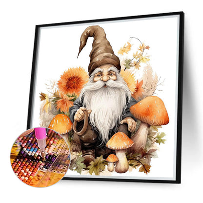 Autumn Mushroom Goblin - Full Round Drill Diamond Painting 40*40CM