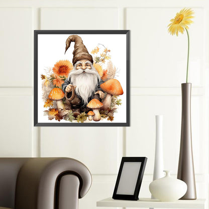 Autumn Mushroom Goblin - Full Round Drill Diamond Painting 40*40CM