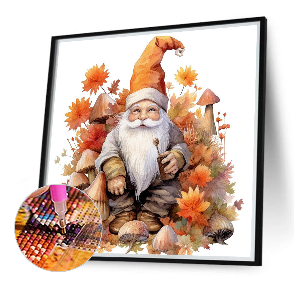 Autumn Mushroom Goblin - Full Round Drill Diamond Painting 40*40CM