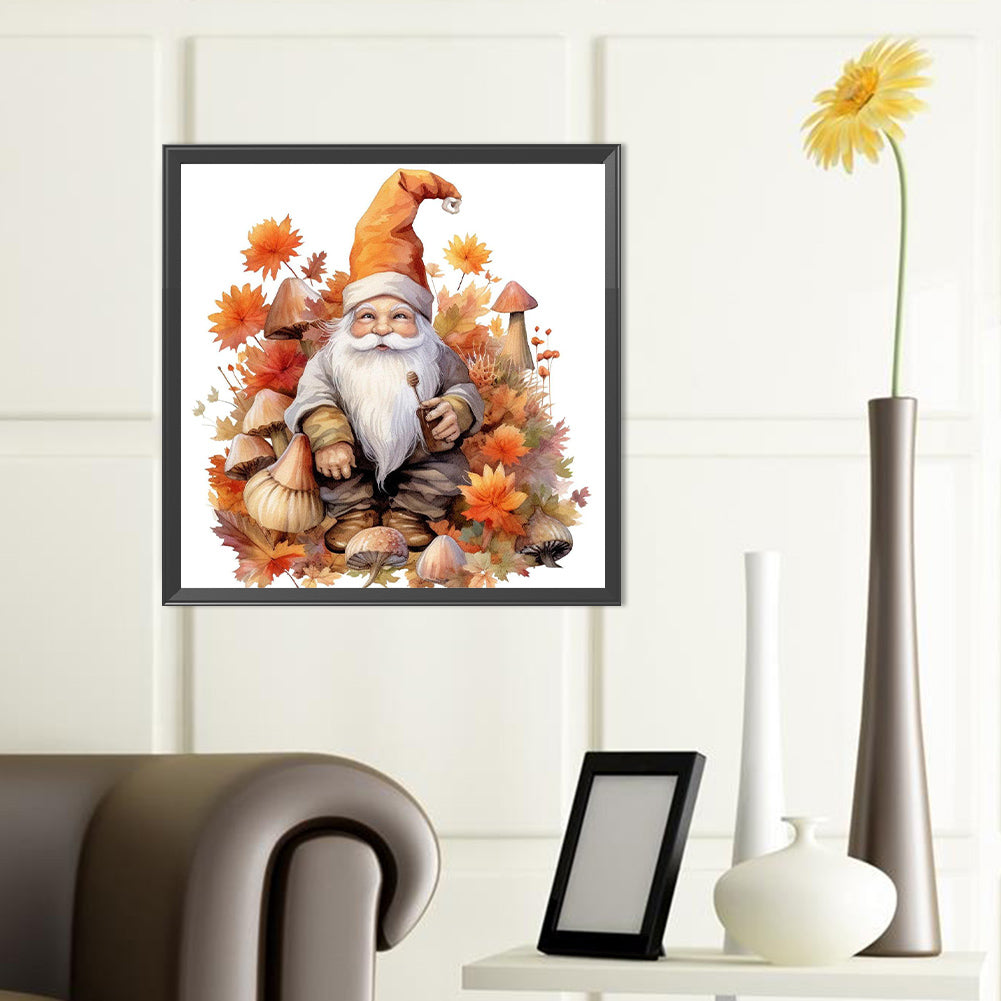 Autumn Mushroom Goblin - Full Round Drill Diamond Painting 40*40CM