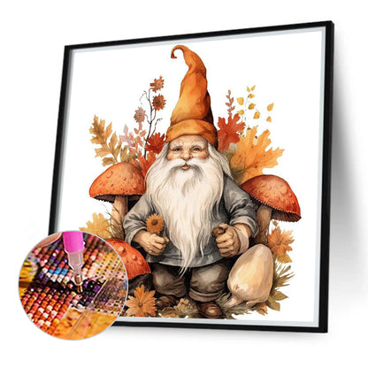 Autumn Mushroom Goblin - Full Round Drill Diamond Painting 40*40CM