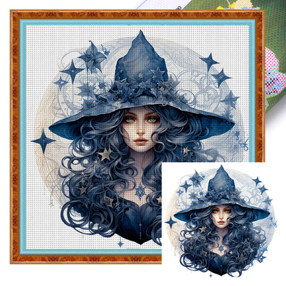 Witch - 11CT Stamped Cross Stitch 60*60CM