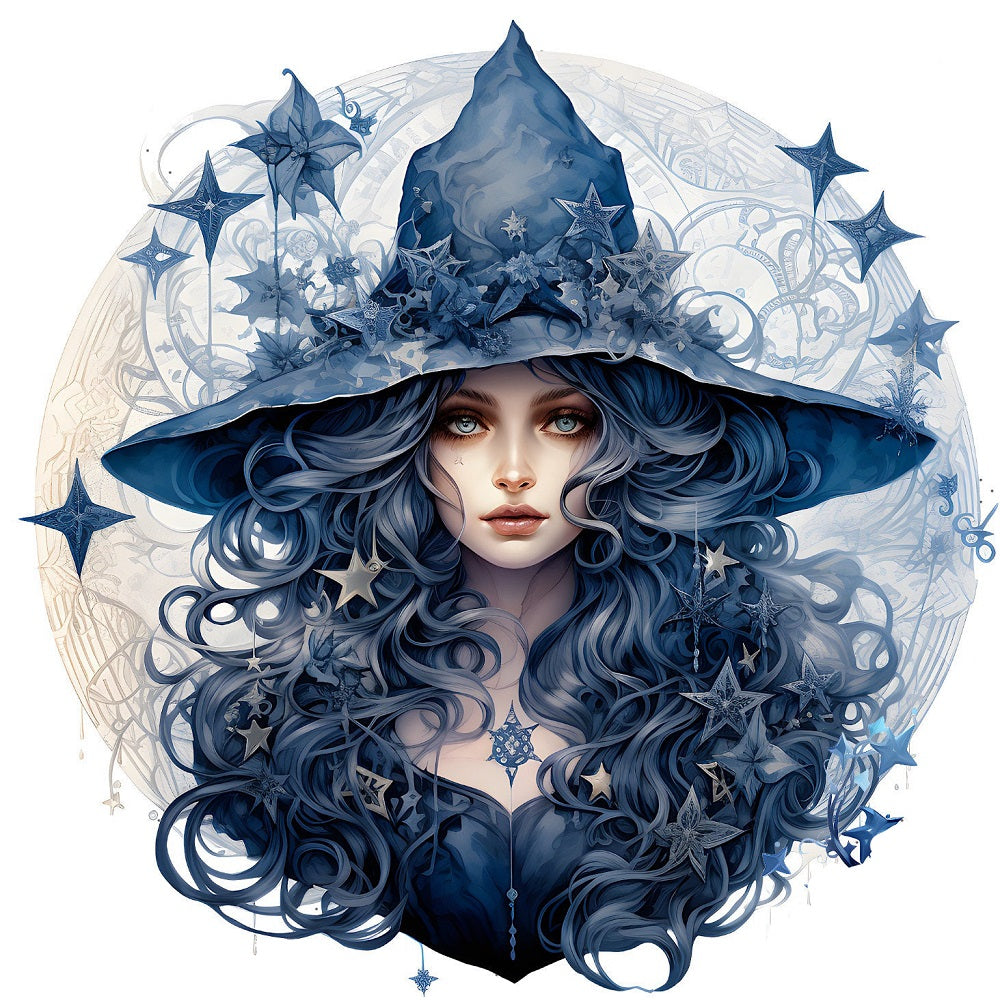 Witch - 11CT Stamped Cross Stitch 60*60CM