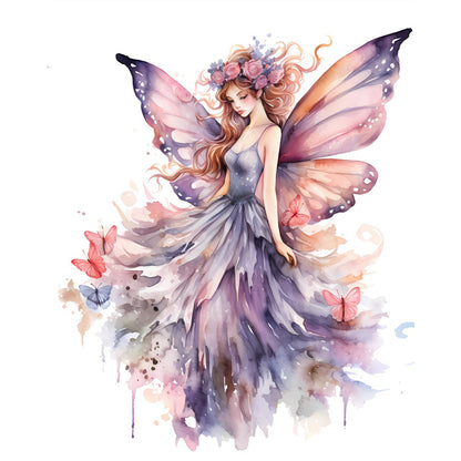 Butterfly Girl - 11CT Stamped Cross Stitch 50*60CM