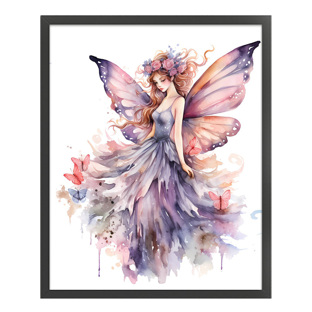 Butterfly Girl - 11CT Stamped Cross Stitch 50*60CM