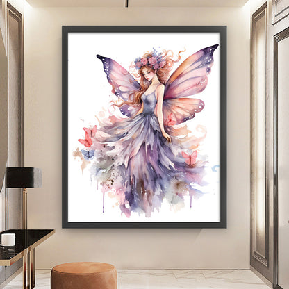 Butterfly Girl - 11CT Stamped Cross Stitch 50*60CM