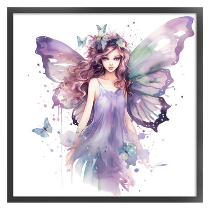 Butterfly Girl - 11CT Stamped Cross Stitch 60*60CM