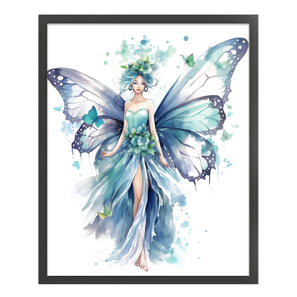 Butterfly Girl - 11CT Stamped Cross Stitch 60*70CM