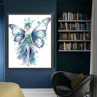 Butterfly Girl - 11CT Stamped Cross Stitch 60*70CM