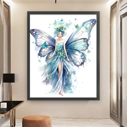 Butterfly Girl - 11CT Stamped Cross Stitch 60*70CM