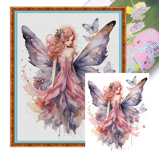 Butterfly Girl - 11CT Stamped Cross Stitch 60*70CM