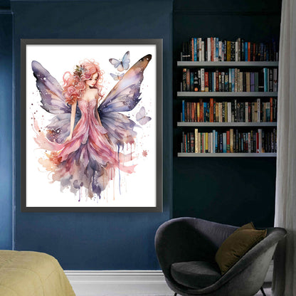 Butterfly Girl - 11CT Stamped Cross Stitch 60*70CM