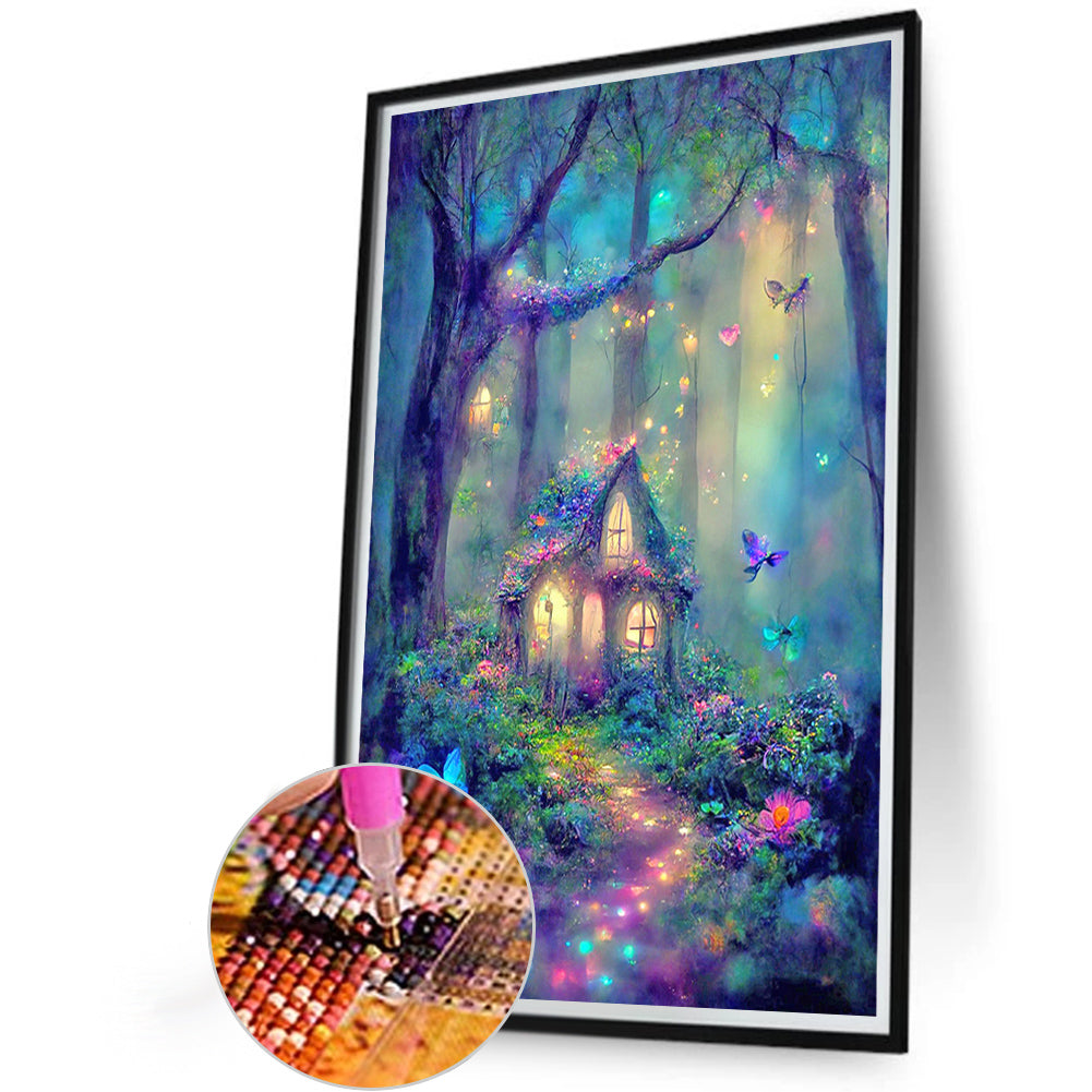 Elf House - Full Round Drill Diamond Painting 40*60CM