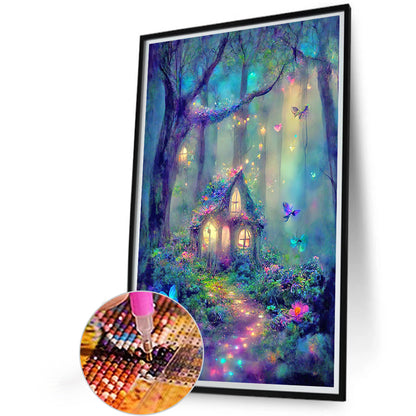 Elf House - Full Round Drill Diamond Painting 40*60CM