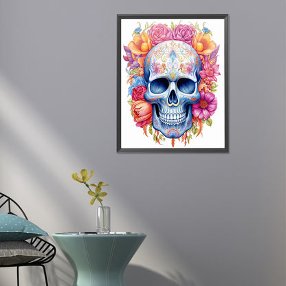 Skull - Full Round Drill Diamond Painting 40*50CM