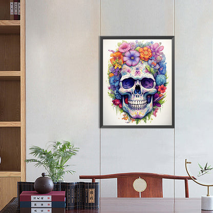 Skull - Full Round Drill Diamond Painting 40*50CM