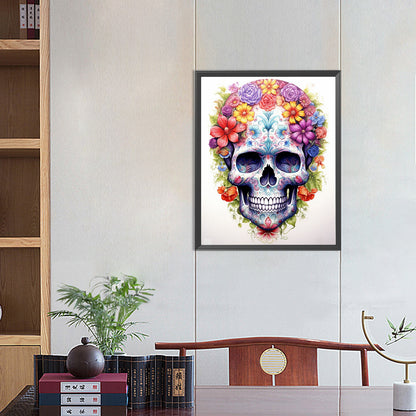 Skull - Full Round Drill Diamond Painting 40*50CM