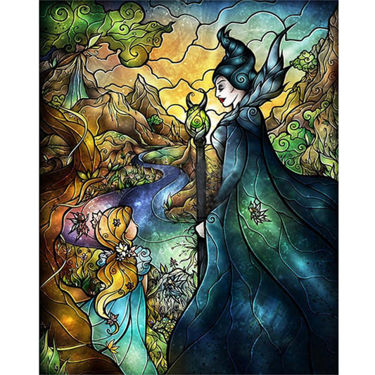 Maleficent - Full Round Drill Diamond Painting 40*50CM