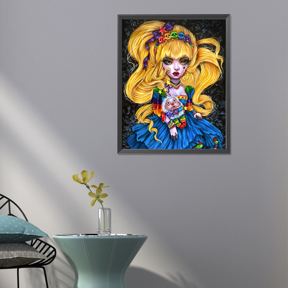 Blonde Girl - Full Round Drill Diamond Painting 40*50CM