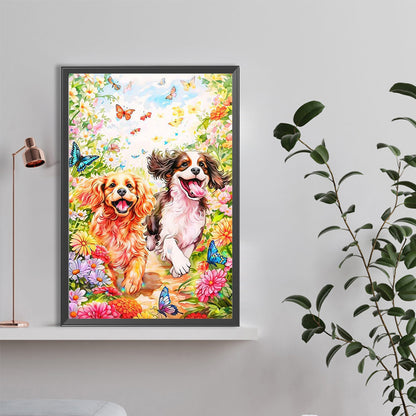 Running Dog - Full Round Drill Diamond Painting 40*60CM