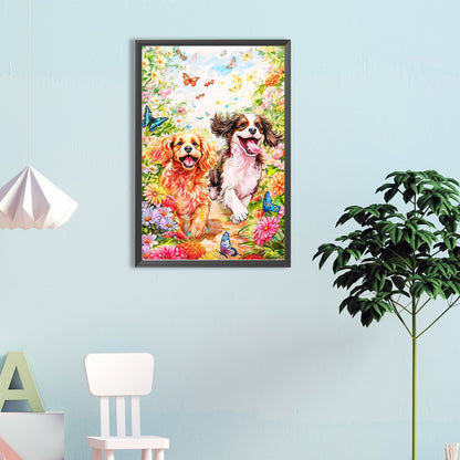 Running Dog - Full Round Drill Diamond Painting 40*60CM