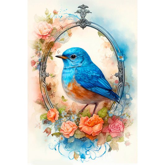 Bluebird - Full Round Drill Diamond Painting 40*60CM