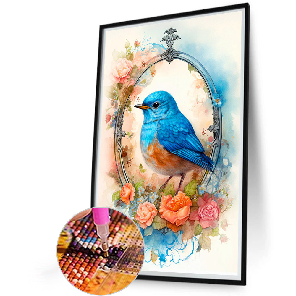 Bluebird - Full Round Drill Diamond Painting 40*60CM