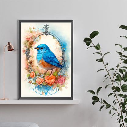 Bluebird - Full Round Drill Diamond Painting 40*60CM