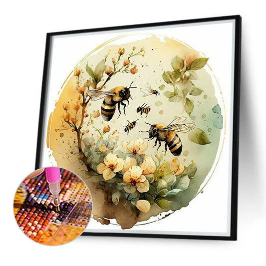 Bee - Full Round Drill Diamond Painting 40*40CM