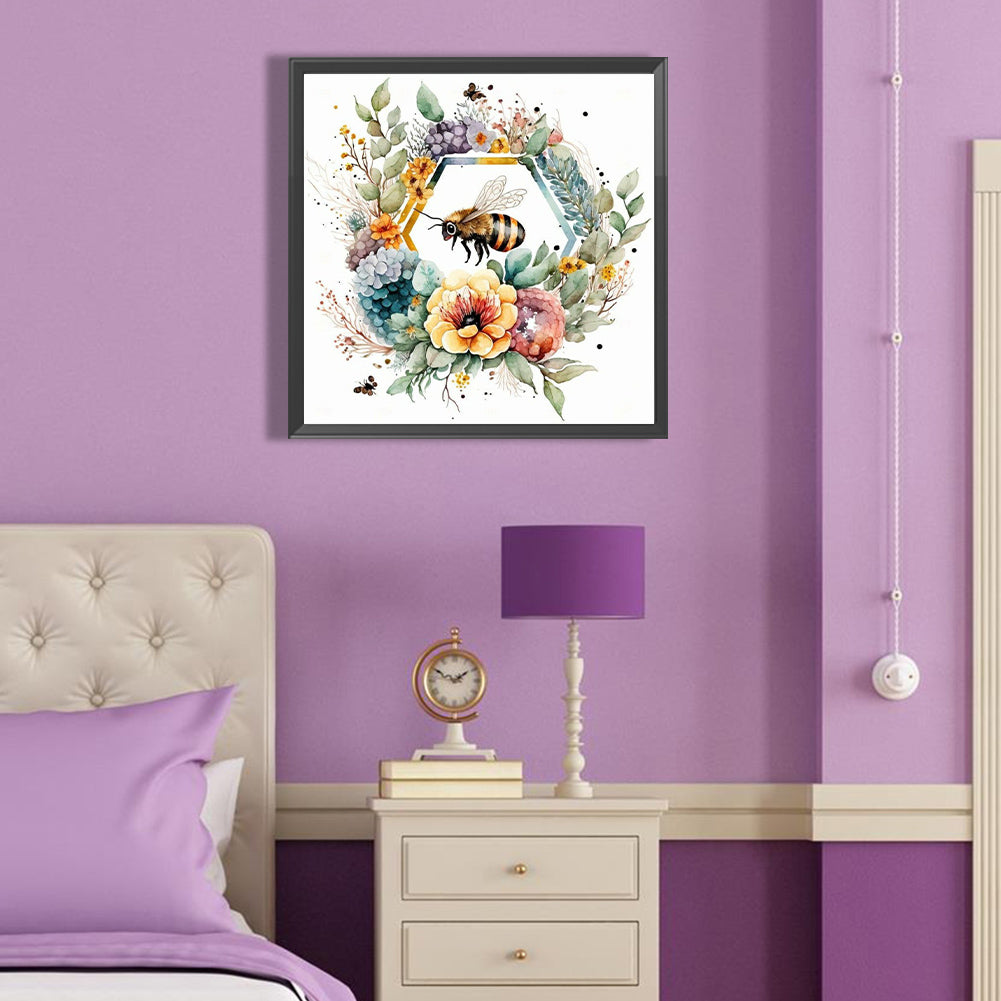Bee - Full Round Drill Diamond Painting 40*40CM