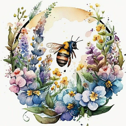 Bee - Full Round Drill Diamond Painting 40*40CM