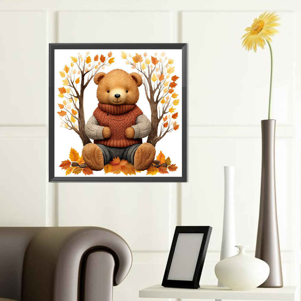 Bear - Full Round Drill Diamond Painting 40*40CM