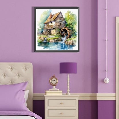 House By The River - Full Round Drill Diamond Painting 40*40CM