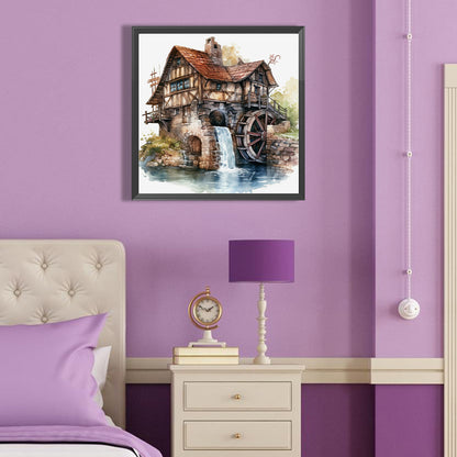 House By The River - Full Round Drill Diamond Painting 40*40CM