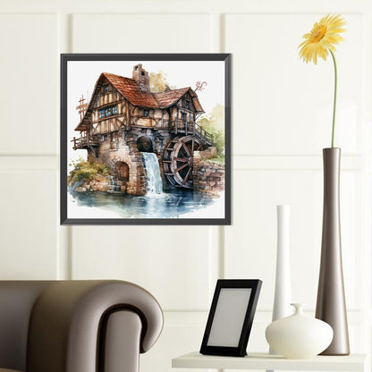 House By The River - Full Round Drill Diamond Painting 40*40CM