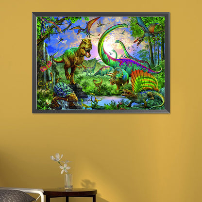 Dinosaur Park - Full Square AB Drill Diamond Painting 55*40CM
