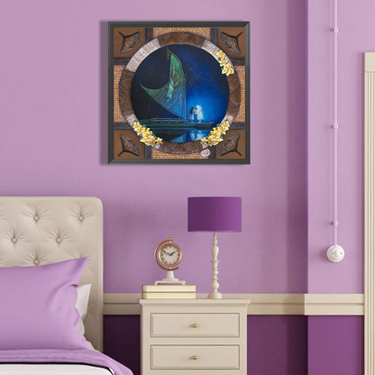 Grandma Hug - Full Round Drill Diamond Painting 40*40CM