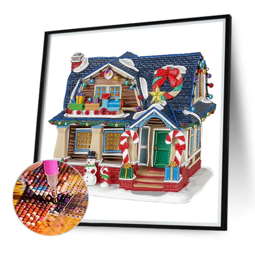 Christmas Cabin - Special Shaped Drill Diamond Painting 40*40CM