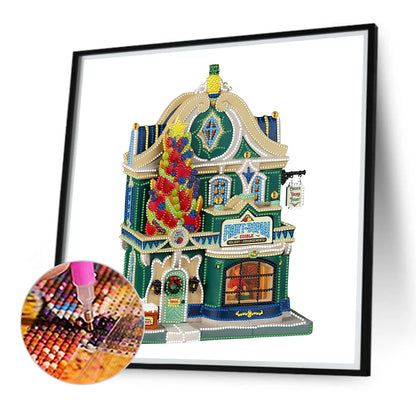 Christmas Cabin - Special Shaped Drill Diamond Painting 40*40CM