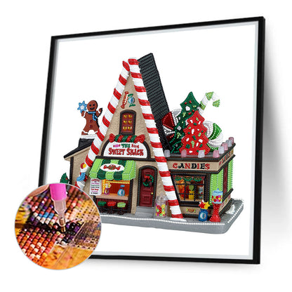 Christmas Cabin - Special Shaped Drill Diamond Painting 40*40CM