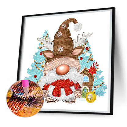 Christmas Gnome -  Special Shaped Drill Diamond Painting 30*30CM