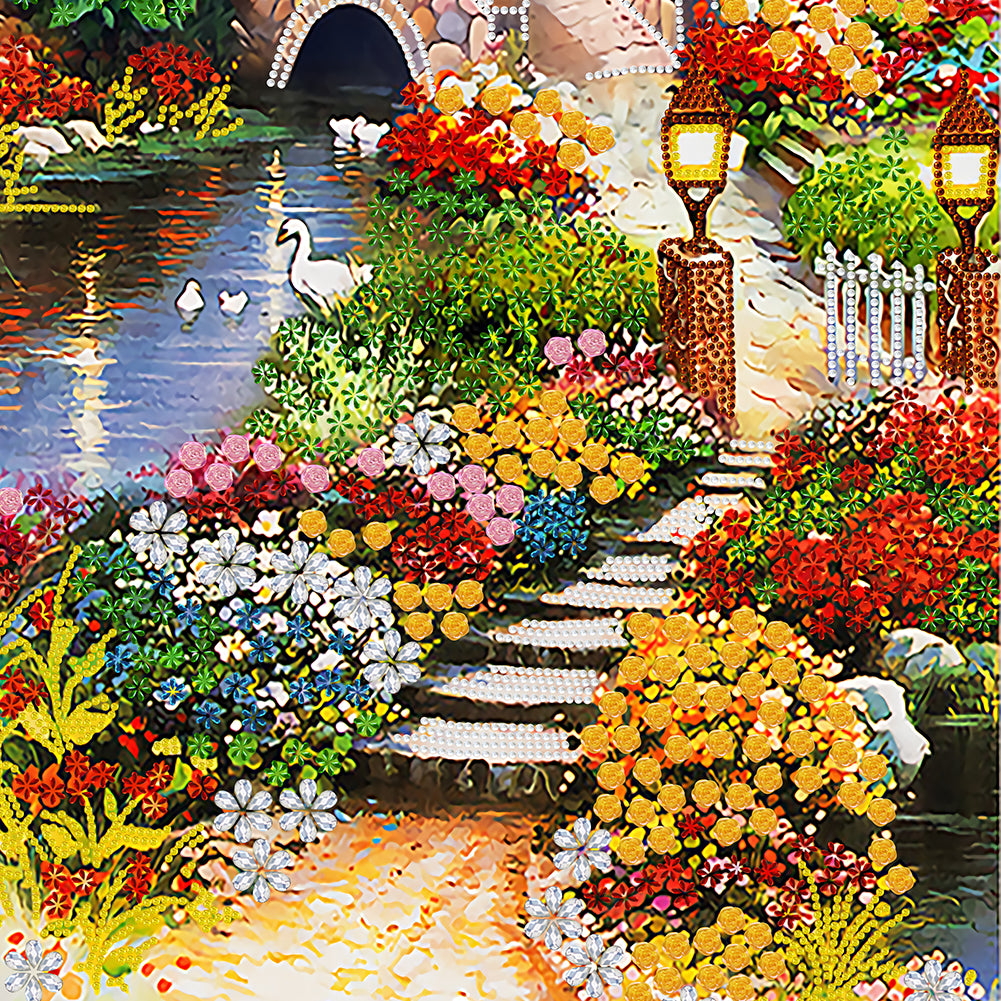 Country Style -   Special Shaped Drill Diamond Painting 45*85CM