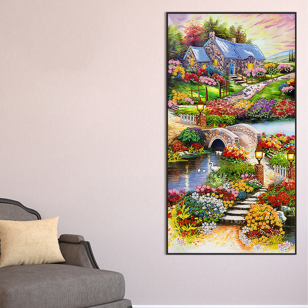 Country Style -   Special Shaped Drill Diamond Painting 45*85CM