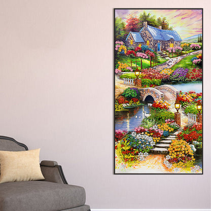 Country Style -   Special Shaped Drill Diamond Painting 45*85CM