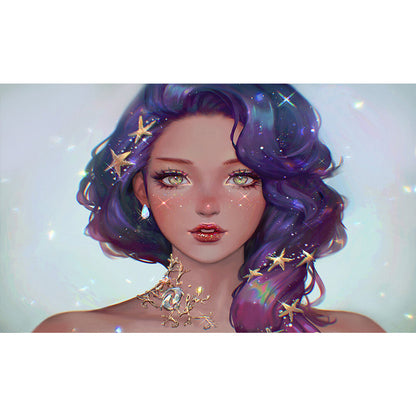 Woman - Full Round Drill Diamond Painting 50*30CM