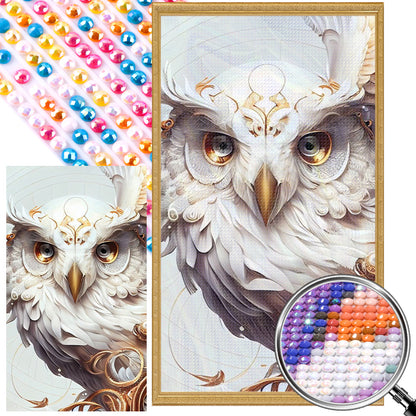 Metal Owl - Full Round AB Drill Diamond Painting 40*70CM