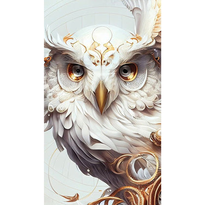 Metal Owl - Full Round AB Drill Diamond Painting 40*70CM